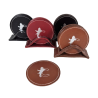 Pack 6 dessous-verre en cuir