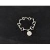 Bracelet de mors avec médaille en argent